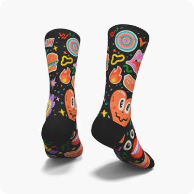 Socke Wabiks Doodles Negro (39-42) Produktbild 1