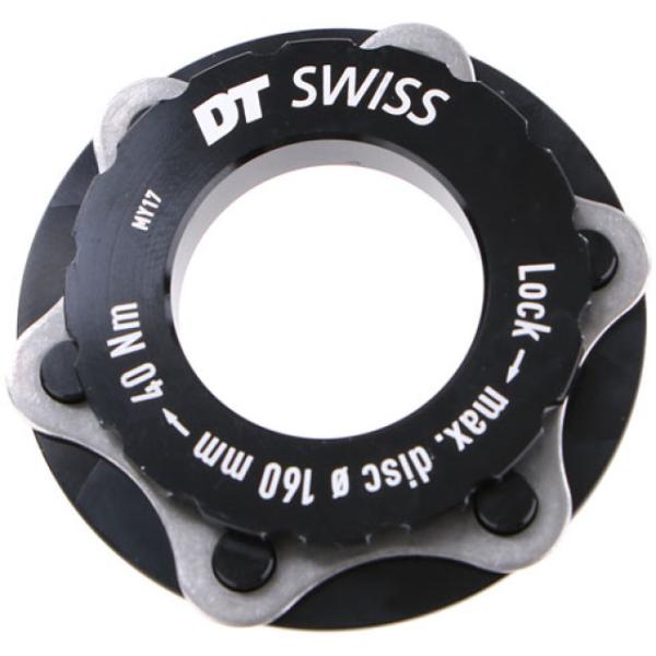 DT Swiss Center Lock Adapter 12mm Road 1 Stk. f&uuml;r 6 Loch Scheibe  Schwarz