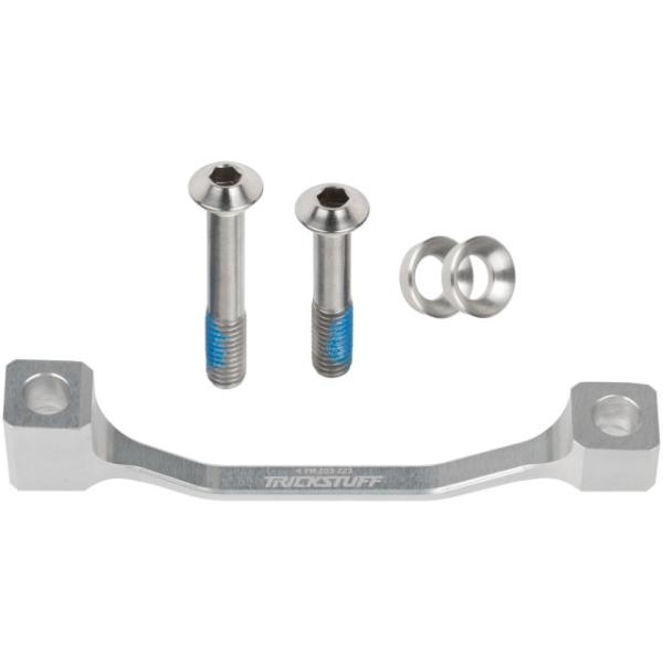 Trickstuff Postmount Adapter 203/223 inkl. Titanschrauben silber  Silber