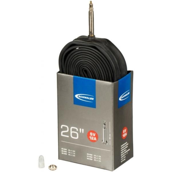 Schwalbe Schlauch MTB Presta SV12A 26x1.00-1.50 25/40-559 Ventil 40mm  Schwarz 26 1,0 &ndash; 1,5 x 1,0 &ndash; 1,5 Zoll