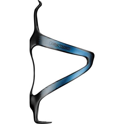 Ciclovation Bidonhalter Premium Carbon Cage Carbon diamant blau  Diamond Blue glossy Produktbild 1
