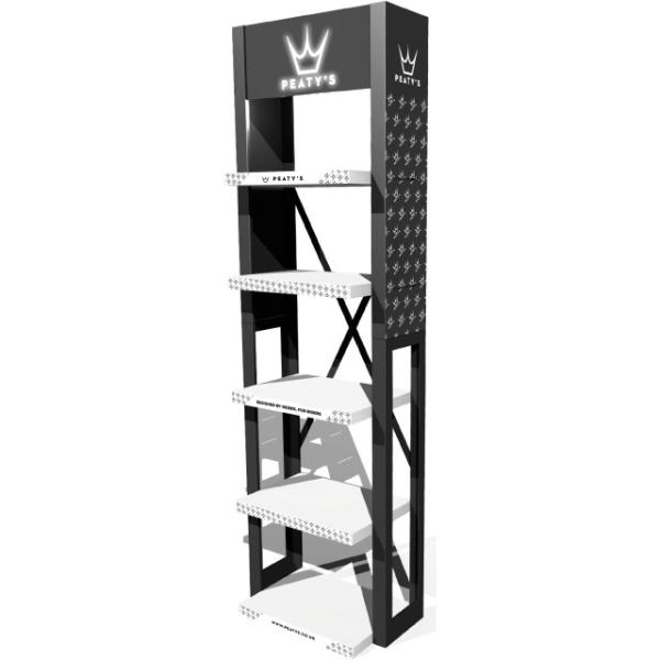 Peaty's POS Stand MKII 5 Tier Blaue Tablare schwarz  Schwarz