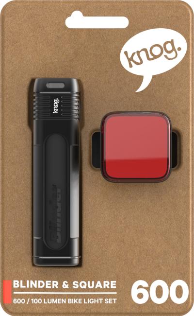 Knog Lichtset Blinder 600 & Blinder Square schwarz  Produktbild 2