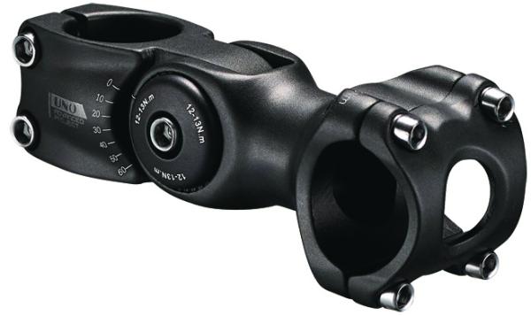 MTB Vorbau AS-820A 1"-1 1/8" 25.4 x 90 mm 0-60&deg; schwarz 