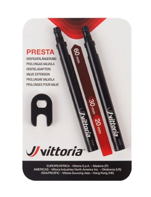 Vittoria Ventil-Verl&auml;ngerung 60 mm Prestaventil Set &agrave; 2 St&uuml;ck 