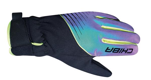 Chiba Kids Waterproof Gloves rainbow reflective/black L