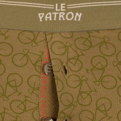 Le Patron Boxers Bicycles olive green riviera blue L Produktbild 3