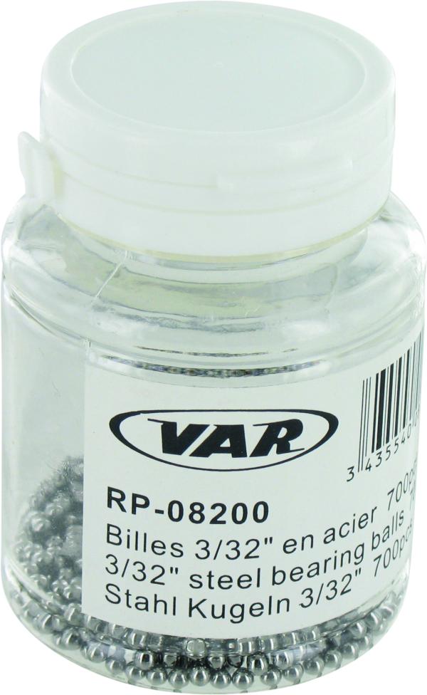 Stahlkugeln 3/32" (2.38mm) Dose &agrave; 700 Stk. 