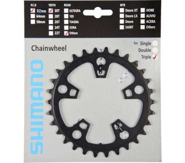 Shimano Kettenblatt FC-R563 30 Z&auml;hne D schwarz 