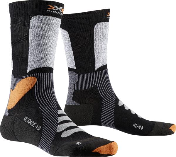 X-SOCKS X-Country Race 4.0 black/stone grey melange 35-38