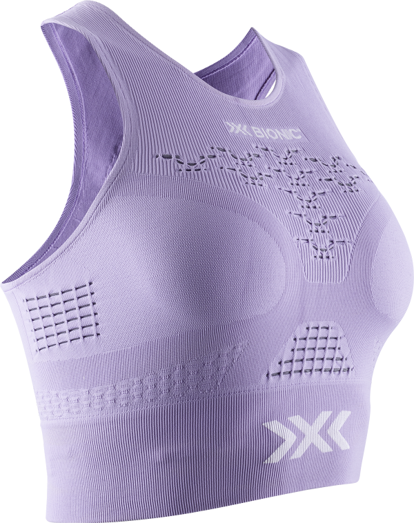 X-BIONIC Women Energizer 4.0 Fitness Crop Top bright lavender/white XL