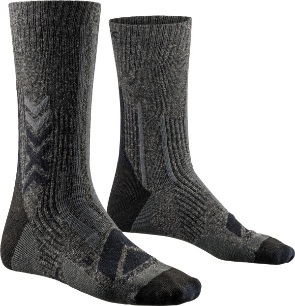 X-SOCKS Unisex Hike Perform Merino Crew black/charcoal 45-47