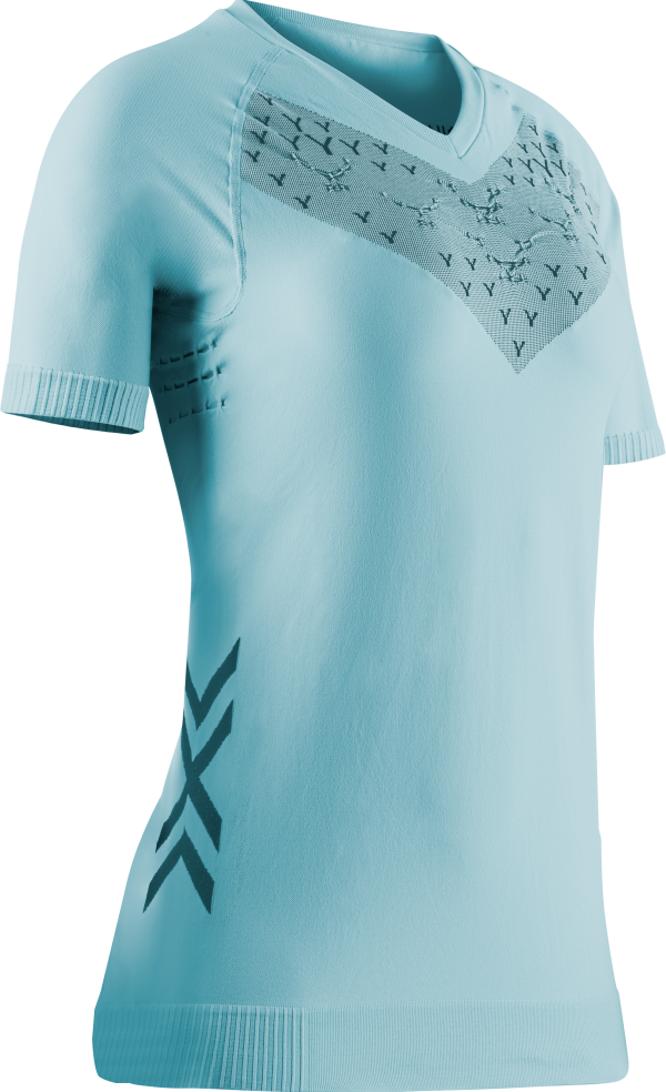 X-BIONIC Women Twyce Run Shirt SH SL clearwater/black L