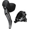 Shimano GRX820 Disc Brake Set VR 1000mm 2-fach R-X8202DLF6CX100 FLAT Mount  Schwarz 1000 mm