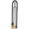 Lezyne Handpumpe Micro Floor Drive HV Silver 6.2 Bar, ABS Flip, Presta/Schrader  Silver