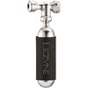 Lezyne CO2 Minipumpe Control Drive Co2 Silver Incl. 1x 25g Cartridge, Neoprene Sleeve  Silver