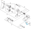Shimano Anschlagschrauben RD-6770 M4x13.5mm mit Platte 