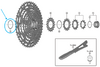 Shimano Spacer/Folie zu XTR CS-M9100 12-Gang 10-51 Zähne 