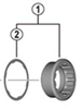 Shimano Lock-Ring+Spacer CS-M8/7100 