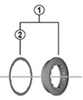 Shimano Lock-Ring & Spacer CS-LG700-11 