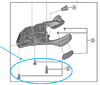 Shimano Schrauben SL-M9100 rechts für Abdeckung ohne Anzeige 