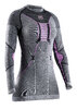 X-BIONIC Women Merino Shirt LG SL black/grey/magnolia M