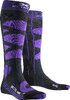 X-SOCKS Women Ski Control 4.0 charcoal melange/purple 35-36