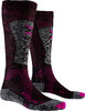 X-SOCKS Women Ski Energizer LT 4.0 black/fluo pink/stone grey melange 39-40