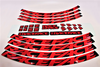 Race Face Decal Kit Next R 36/ARC 36 C/ARC 40/AR 40 one size red