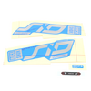 Rock Shox Fork Decal Kit, Sid Ultimate -100mm 20+ polar for blue N/A